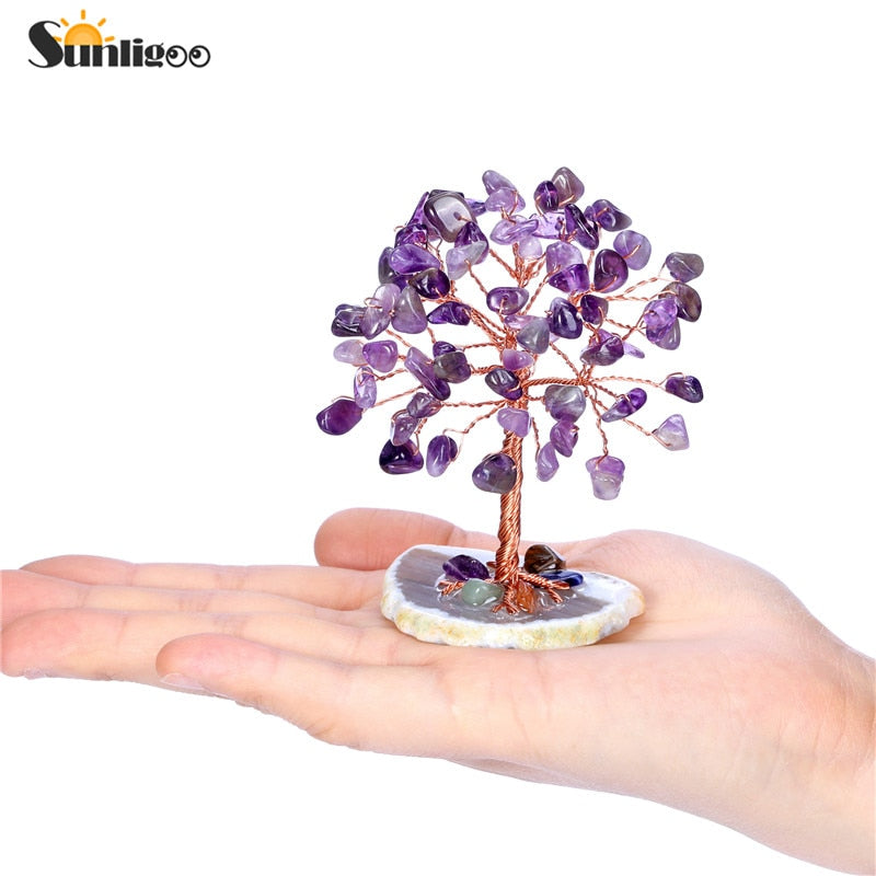 Amethyst Anxiety Clearing Tree Manifest your Desires