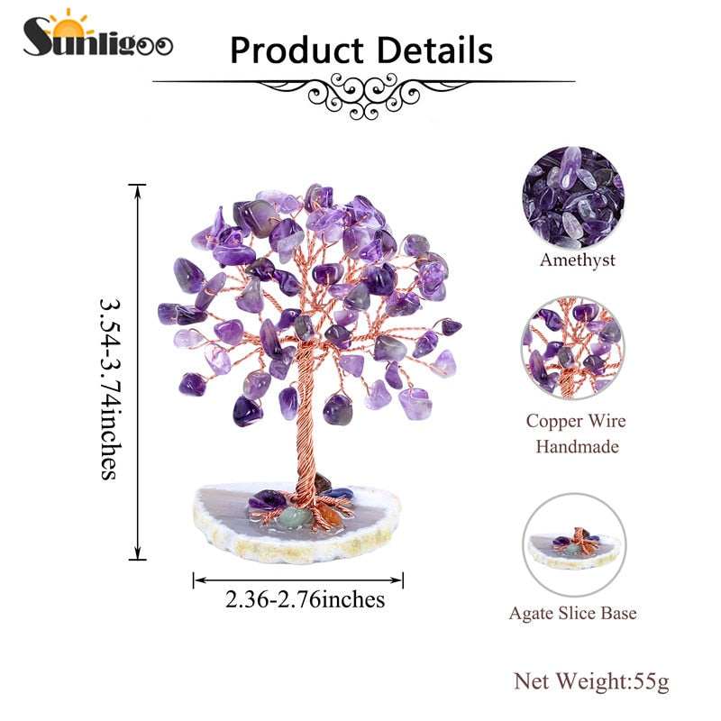 Amethyst Anxiety Clearing Tree Manifest your Desires