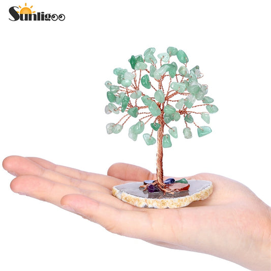 Mini Crystal Aventurine Money Tree, Manifest your Desires