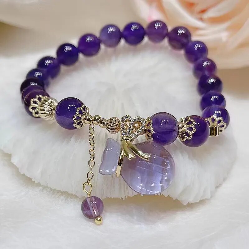 Natural Amethyst Bracelet