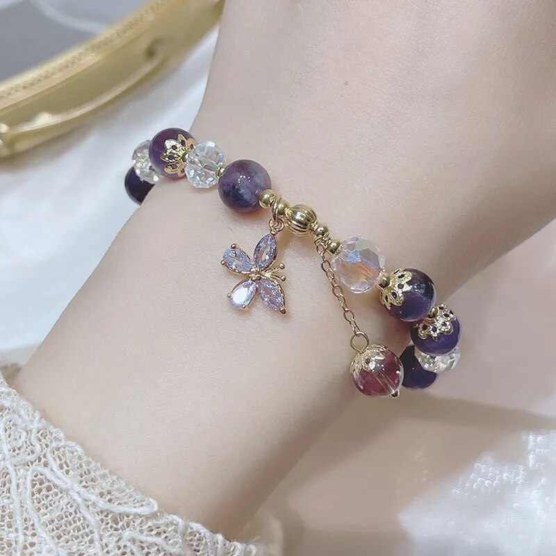 Natural Amethyst Bracelet