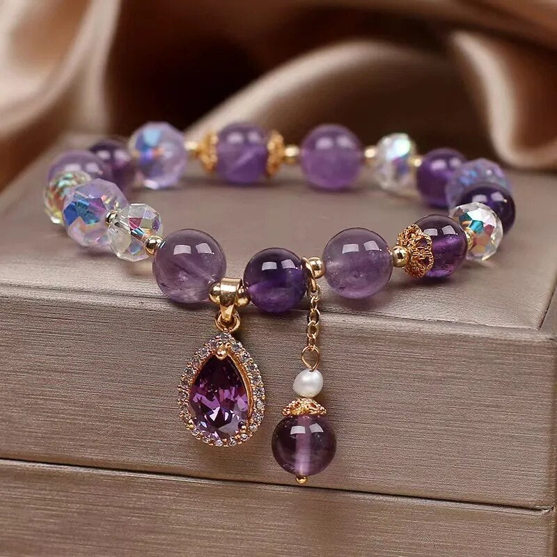 Natural Amethyst Bracelet