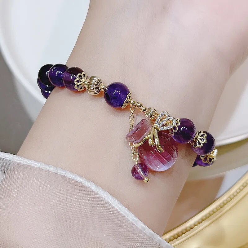 Natural Amethyst Bracelet