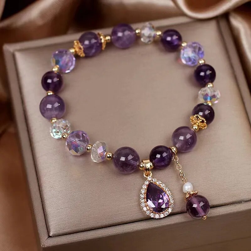 Natural Amethyst Bracelet