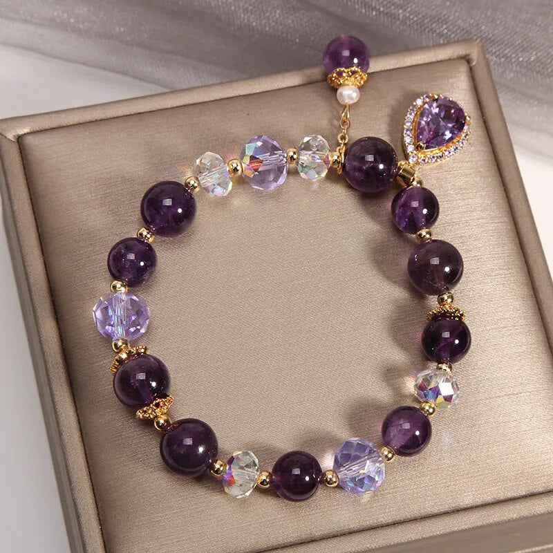 Natural Amethyst Bracelet